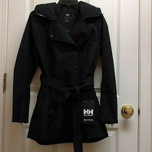 Helly Hansen NWT Black Wellsley Trench coat